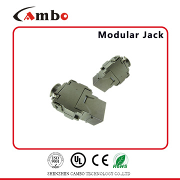 China Fabricación FTP 180 grados sin herramientas RJ45 Cat6a Keystone Jack Precio competitivo